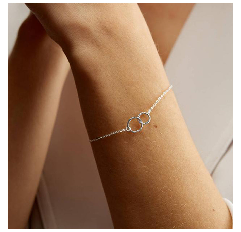 Minimalist Double Ring Bracelet