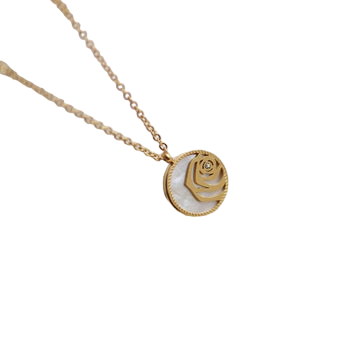 Minimalist Rose Flower Necklace