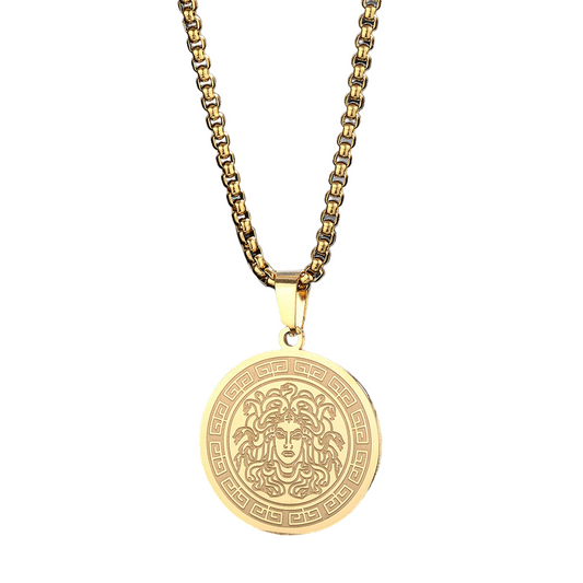 Simple Greek Medusa Medallion