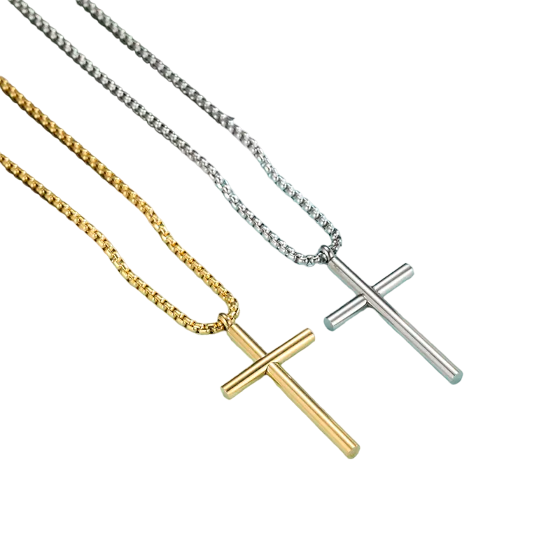 Minimalist Cross Pendent Medallion